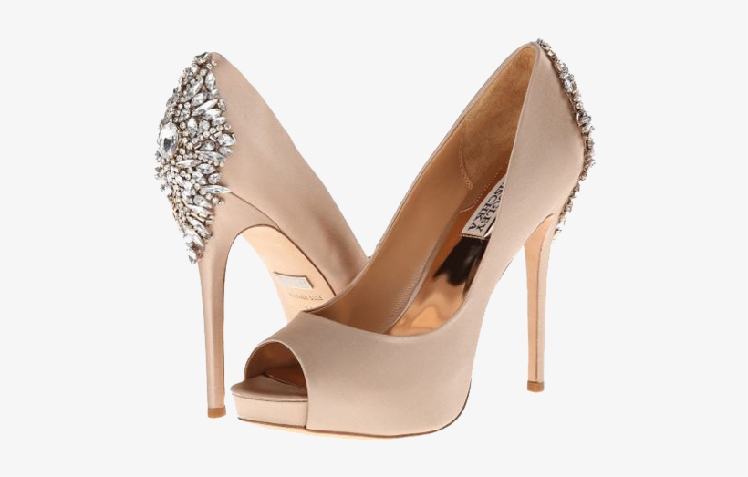 Satin Sandal Png Photos - Badgley Mischka Kiara Latte Satin Size 8 Crystal Embellished, transparent png #3904497