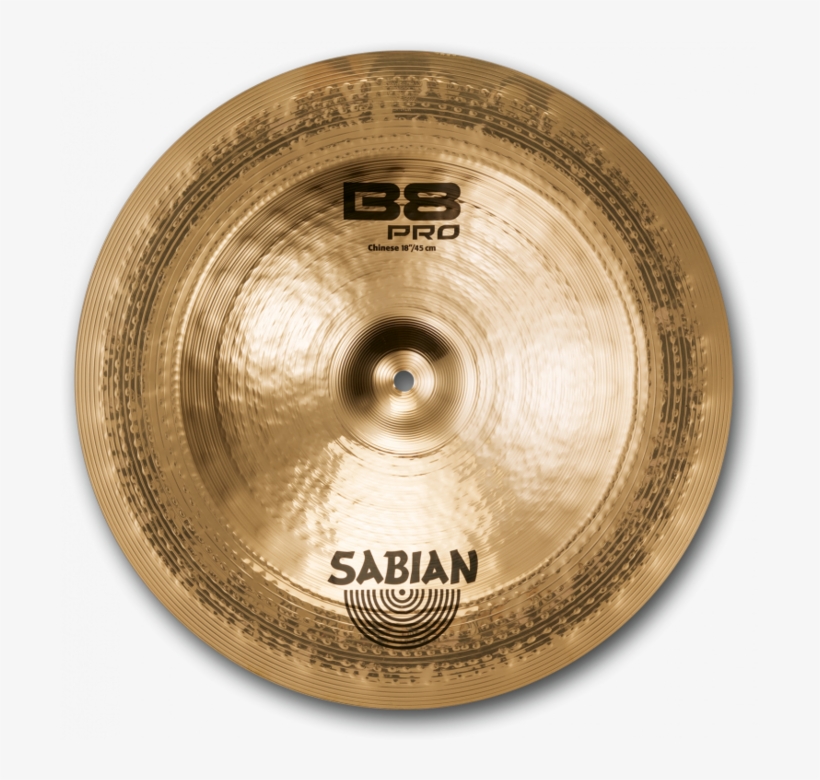 Sabian 31816 18 Inch Thin Chinese Cymbal - Sabian Cymbals B8 Pro 18-inch Chinese Cymbal China, transparent png #3904940