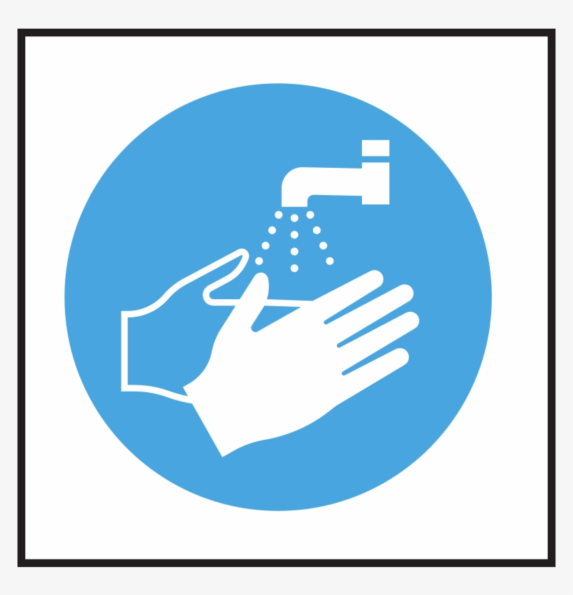 210x148mm Wash Your Hands Please - Self Adhesive, transparent png #3905087