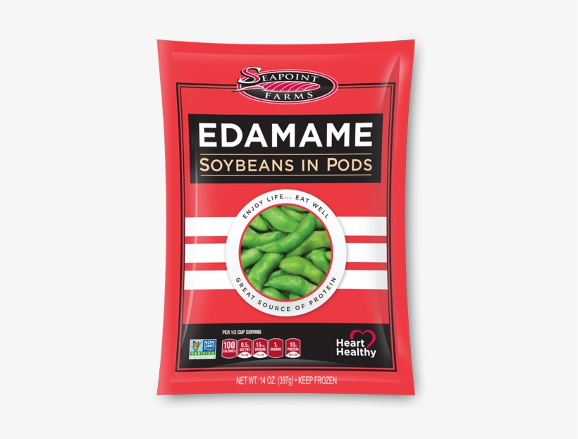 Soybeans In Pods 14 Oz Bag - Seapoint Farms Edamame, Soybeans In Pods - 14 Oz Bag, transparent png #3905299