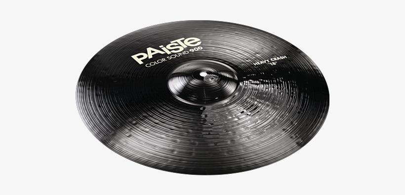 Color Sound 900 Black Heavy Crash , 293k - Paiste 900 Series Color Sound Black 18 Heavy Crash, transparent png #3905331
