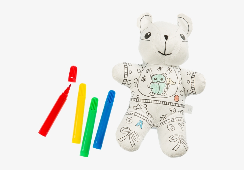 Washable Teddybear To Colour With Markers, Osme Baby - Teddy Bear, transparent png #3905447