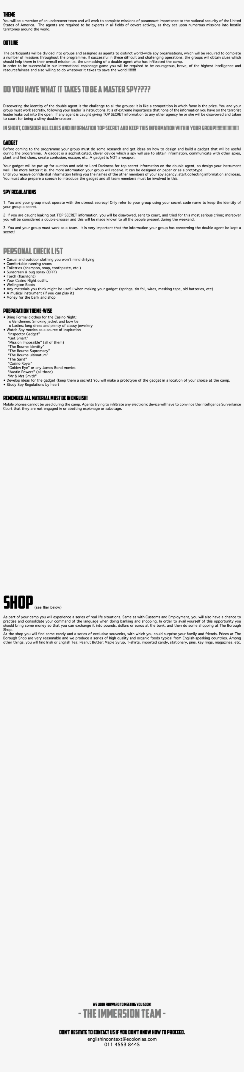 Theme You Will Be A Member Of An Undercover Team And - Document, transparent png #3906253