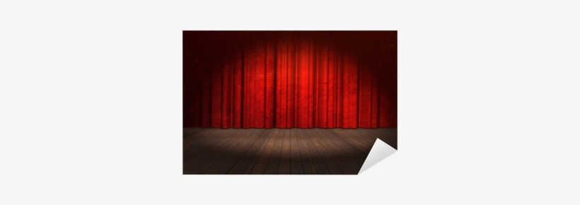 Illustration Of An Old Stage With Curtain And Spotlight - Stage, transparent png #3907239