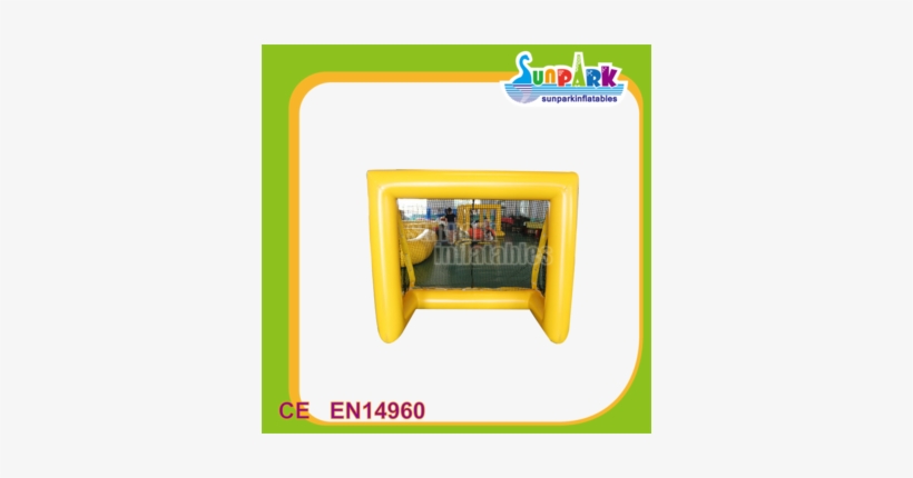 Pool Floating Inflatable Football Goal, Water Games - Inflatable, transparent png #3907263