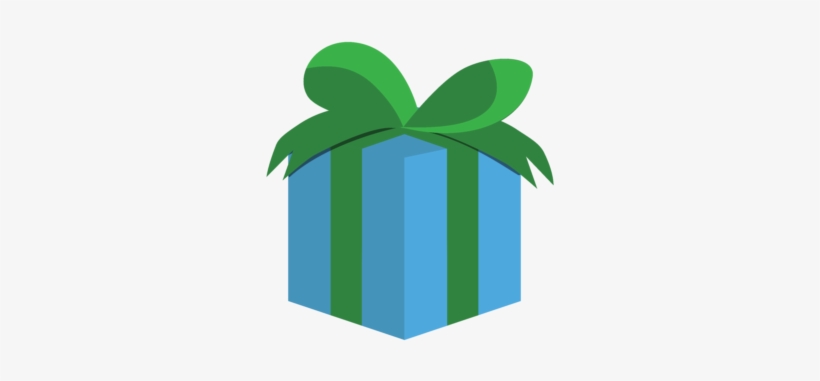 Happy Birthday Gift Blue Green - Blue, transparent png #3907416