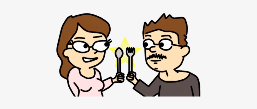 We're Christine And Charlie And We Eat Stuff - Cartoon, transparent png #3907687