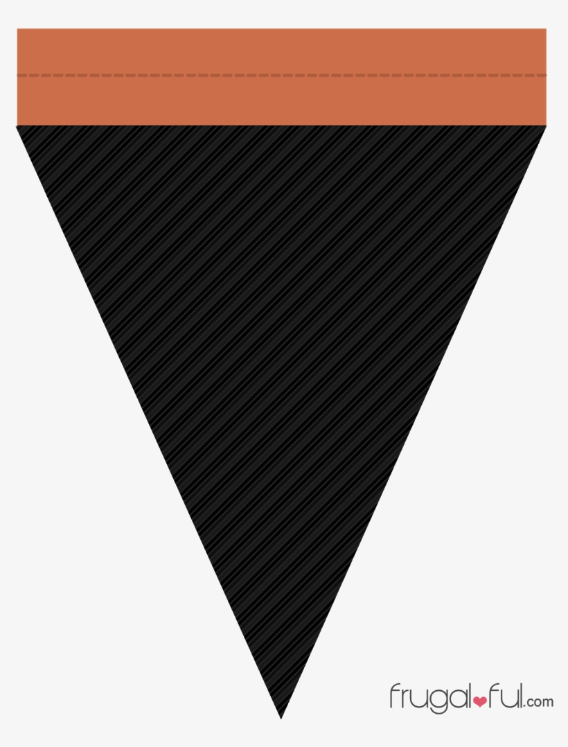 Diy Free Printable Halloween Triangle Banner Template - Free Printable Black Triangle Banner, transparent png #3908030