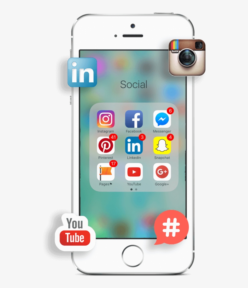 Social Is No Longer An Optional Extra - Social Media Phone Png, transparent png #3908067