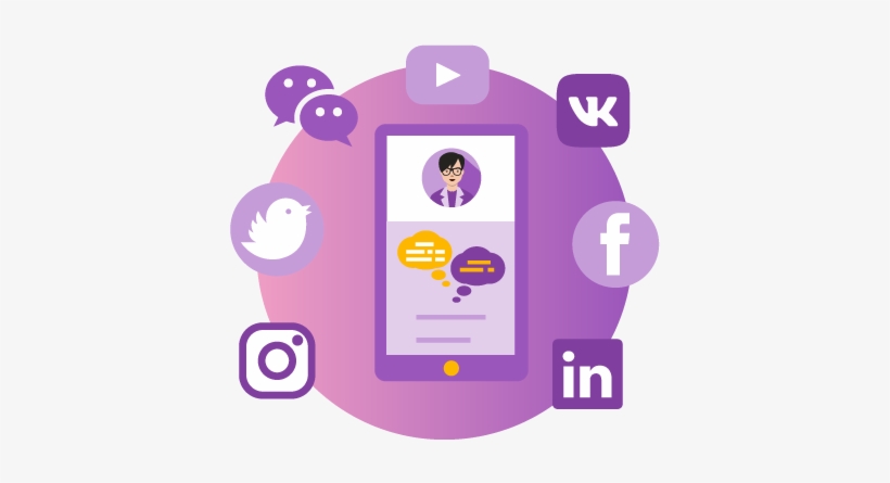 Social Media - Cartoon, transparent png #3908340