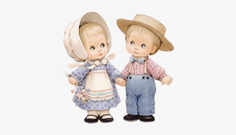 Couple In Hats Holding Hands - Happiness, transparent png #3908456