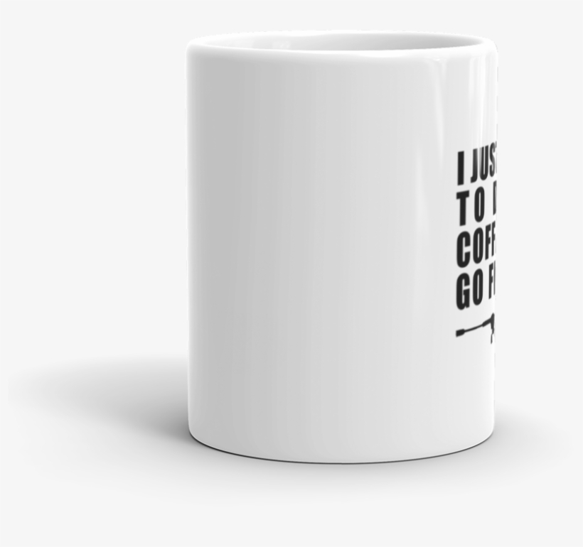 Drink Coffee Go Fishing Mug 11oz Front View - Mock Up Mug Front, transparent png #3908748