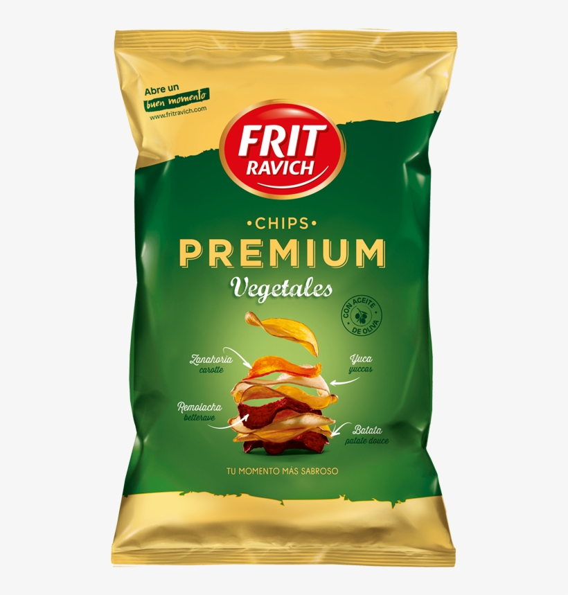 Bolsa De Patatas Chips Premium Vegetales Frit Ravich - Patatas Frit Ravich Premium, transparent png #3908785
