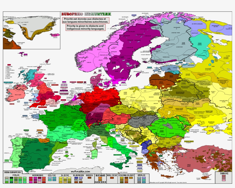 What Dialect Do You Speak A Map Of American English - Language Map Of Southern Europe, transparent png #3909197