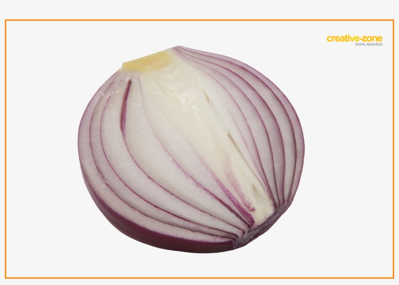 Red Onion Sliced Transparent - Red Onion, transparent png #3909432