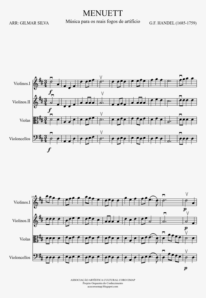 Menuett Sheet Music Composed By G - Something To Believe In Score, transparent png #3909590