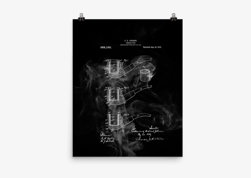 Tobacco Pipe Print - Poster, transparent png #3909836