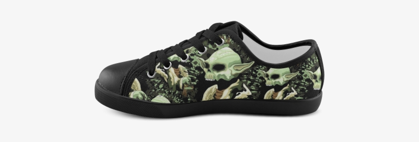 Yoda Jedi Master Skull Canvas Kid's Shoes - Canvas, transparent png #3909899
