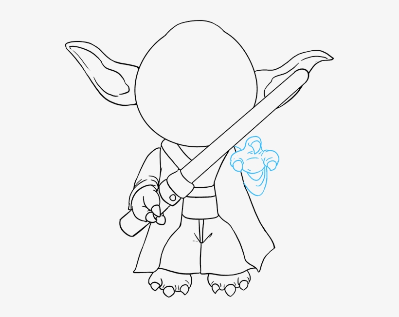 How To Draw Yoda From Star Wars Really Easy Drawing - Drawing Yoda, transparent png #3909977
