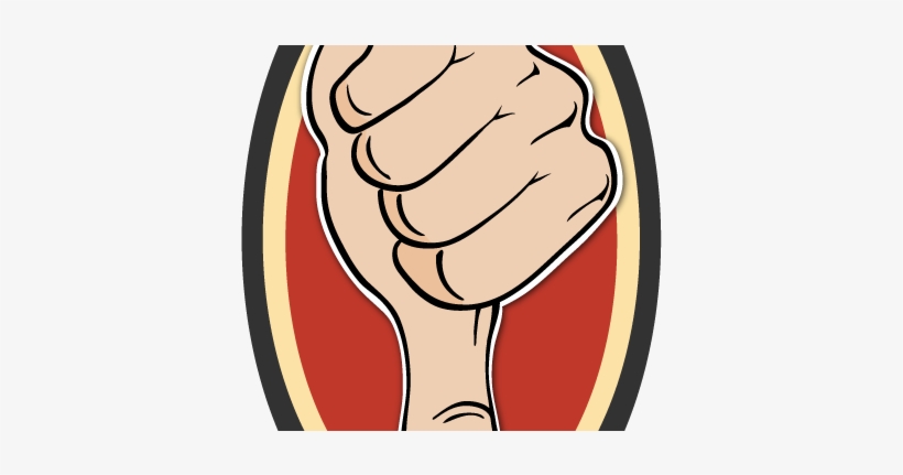 Red Thumb Down - Tire, transparent png #3910002