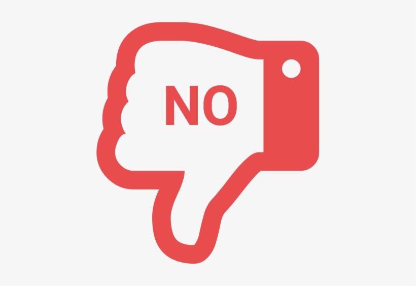 Thumbs-down - End User, transparent png #3910050
