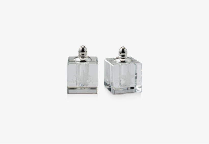 Fleur De Lis Crystal Salt And Pepper Shakers - Mignon Faget Fleur De Lis Crystal Salt, transparent png #3910222