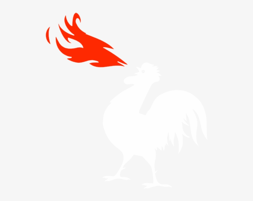 Fire Breathing Chicken - Chicken, transparent png #3910382