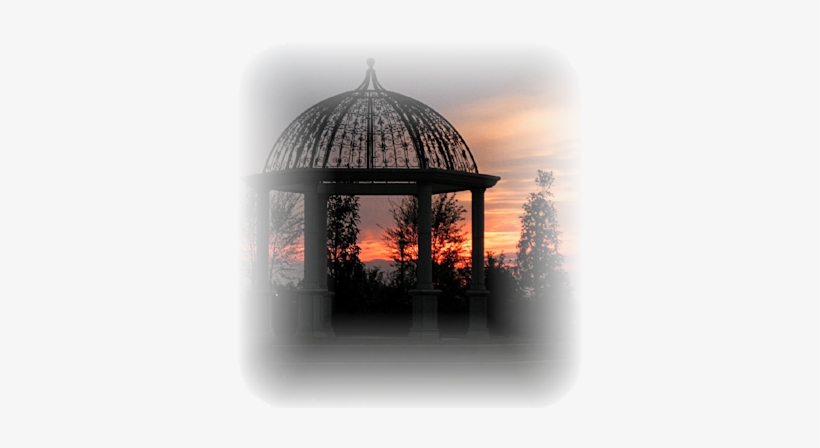 Gazebo-sunset - Gazebo, transparent png #3910915