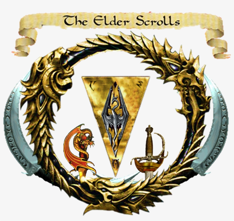 The Ultimate Elder Scrolls Logo - Elder Scrolls Bethesda Skyrim Necklace, transparent png #3911253