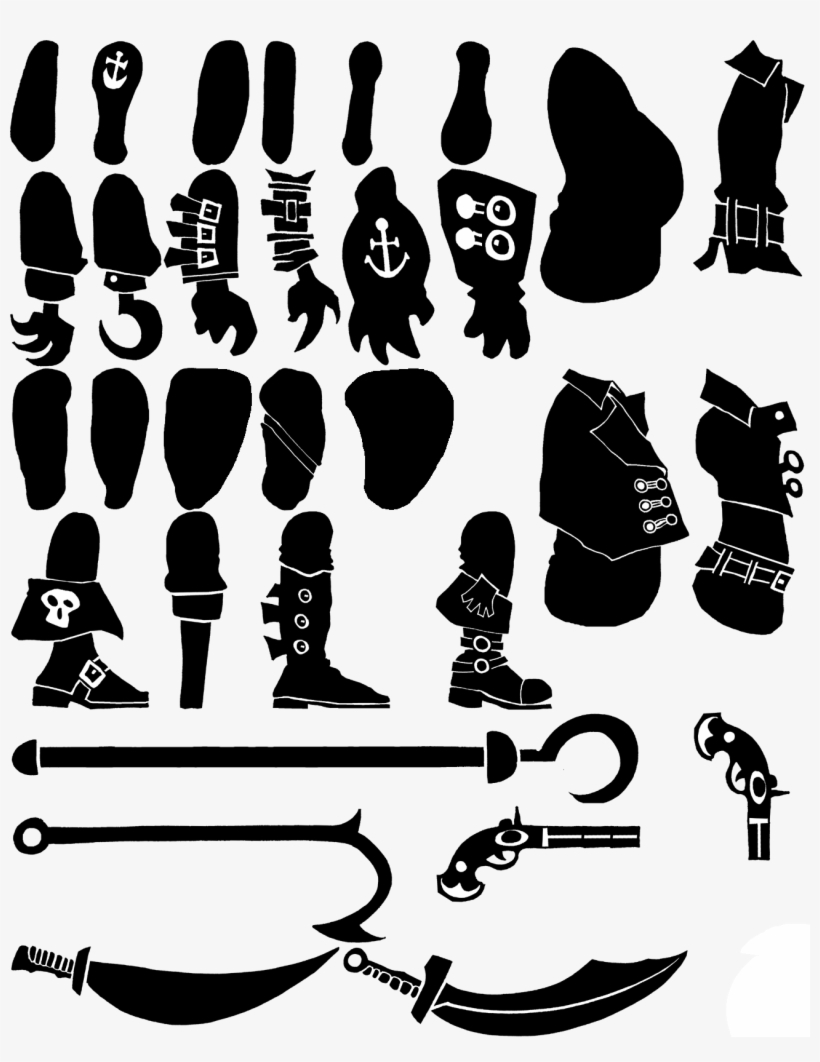 20 Jul 2010 - Pirate Body Black Png, transparent png #3911558