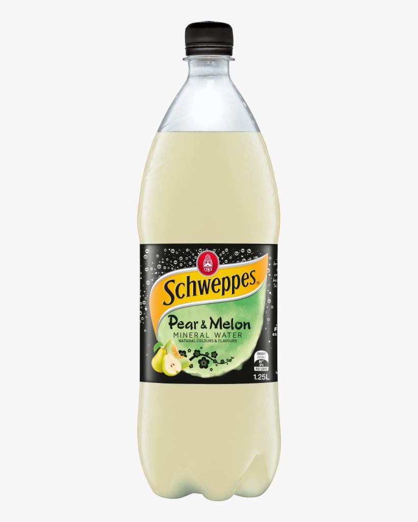 Schweppes Pear & Melon Mineral Water - Schweppes Flavoured Mineral Water, transparent png #3912092