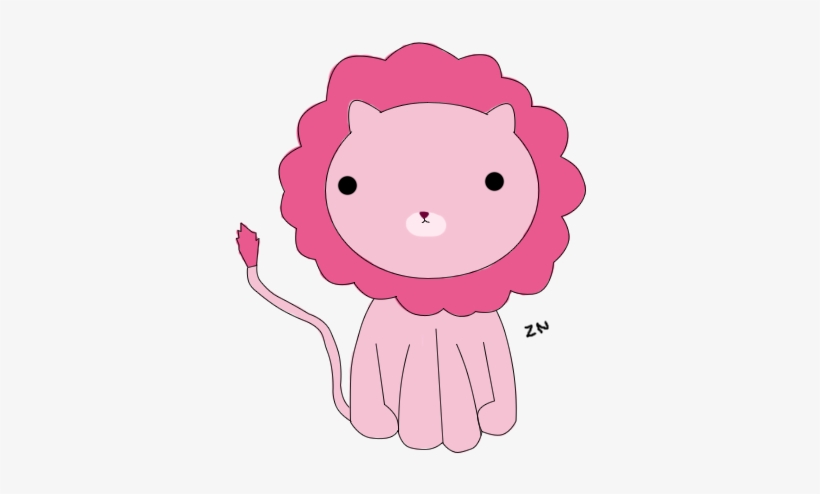 Lion Clipart Pink - Pink Lion Clipart, transparent png #3912181