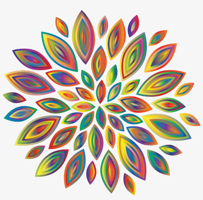 Petal Clipart Small Flower - Dahlia Flower Silhouette, transparent png #3912182