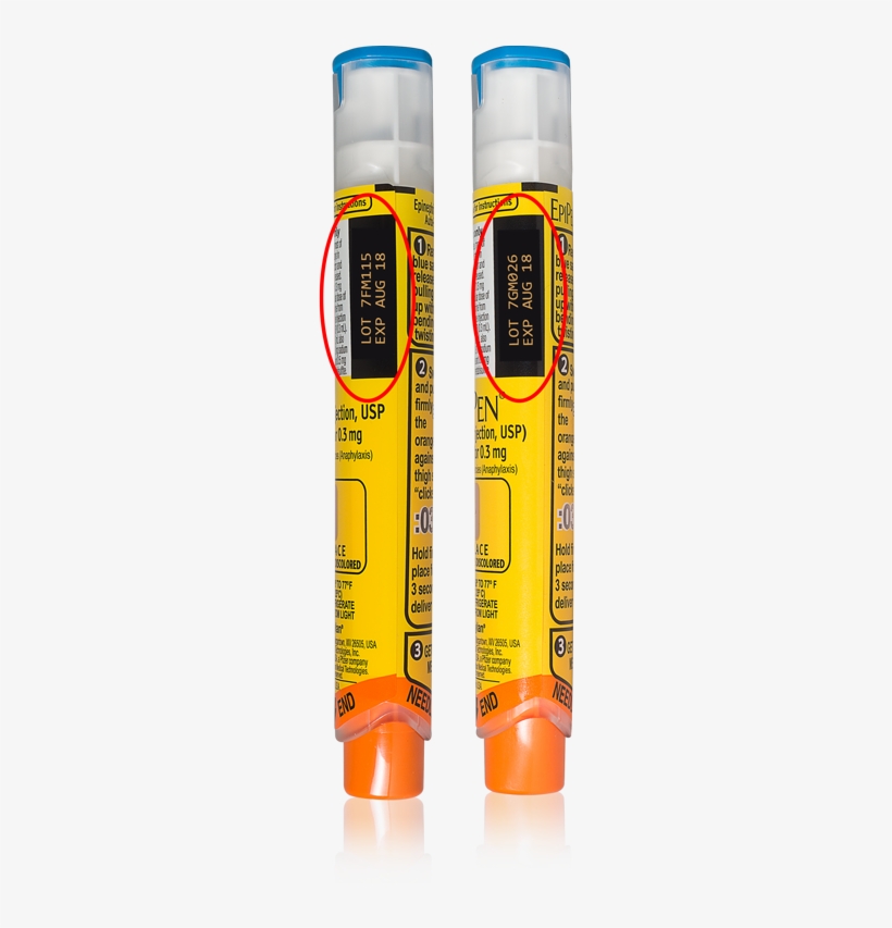 Lot Number And Expiration Date For Expired Epipen