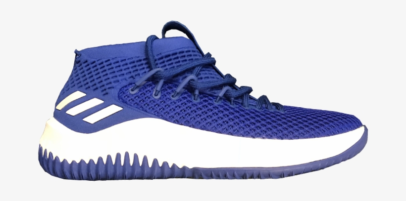 Adidas Ku Basketball On-court Dame 4 Men's Shoes - Adidas Dame 4 Blue, transparent png #3912691