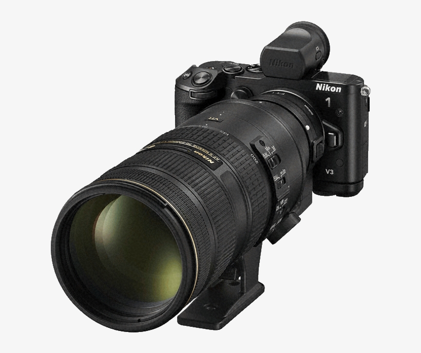 Explore The Full Range Of Fine Nikkor Lenses - Nikon Nikon 1 V3 Premium Kit, transparent png #3912835