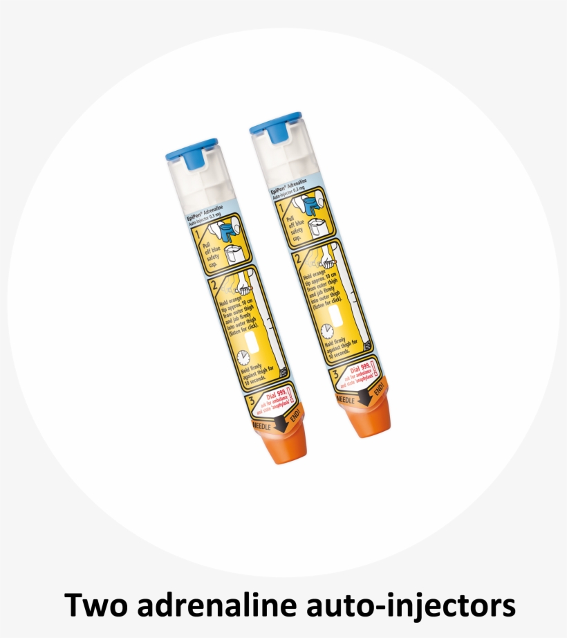 Two Adrenaline Pens Button - Cable Detection Ltd., transparent png #3912927