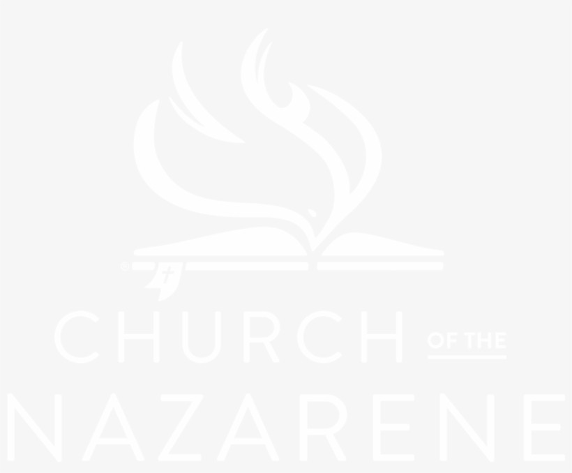 Nazarene Logo-stacked White - Logo De La Iglesia Del Nazareno Png, transparent png #3913916