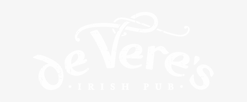 Devereslogo White Large - De Vere's Irish Pub, transparent png #3913972