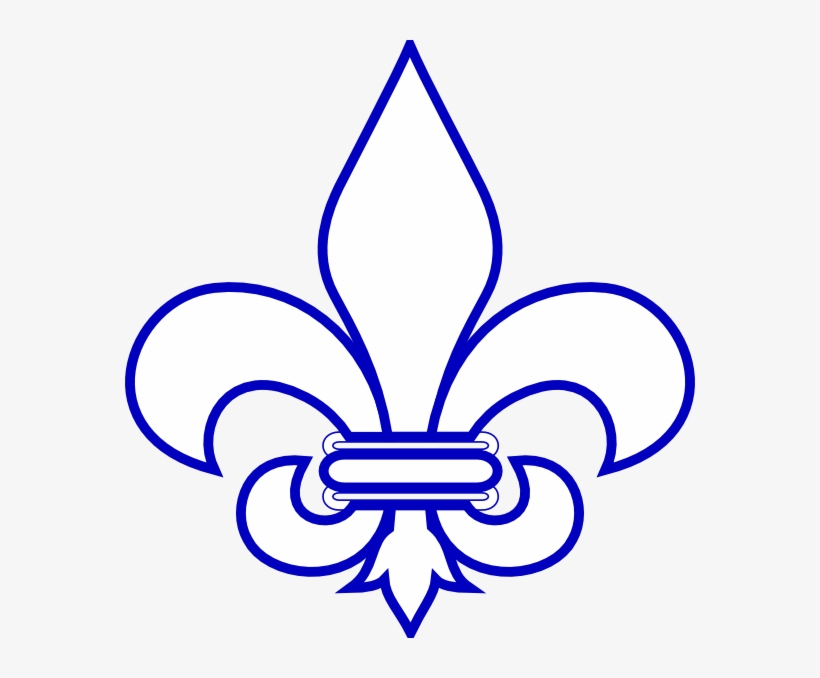 Large Fleur De Lis Clipart 6 By Lisa - Flor De Lis Png, transparent png #3914130