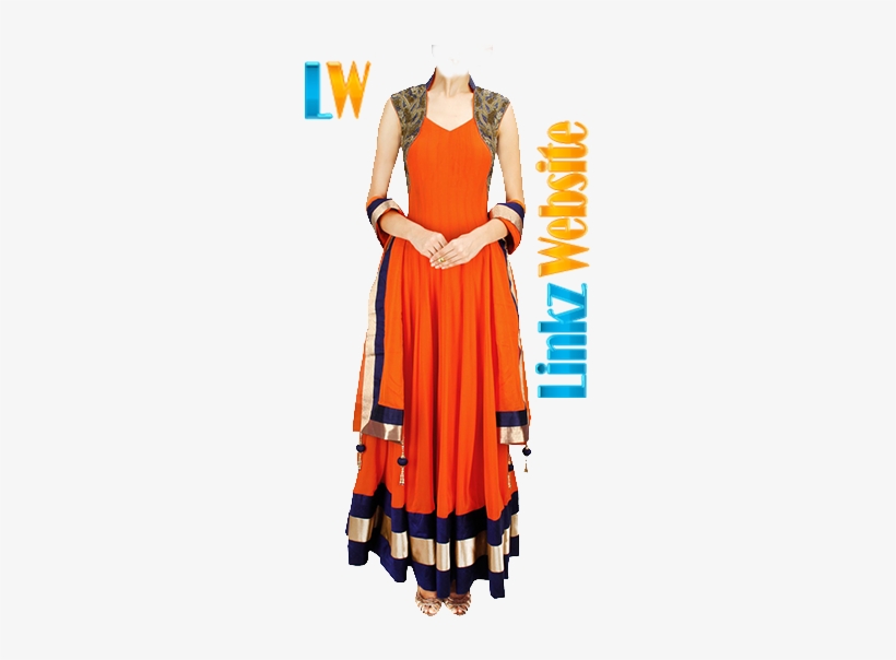 Easily Add Png Females And Girls Dresses Images On - Anarkali Salwar Suit, transparent png #3914222