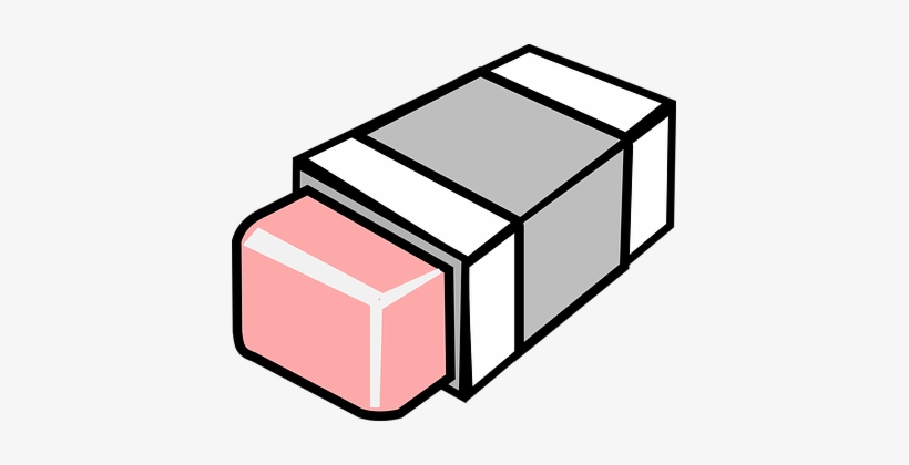 Eraser Rubber Pink Remove Erase Office Del - Eraser Png Clipart, transparent png #3914578