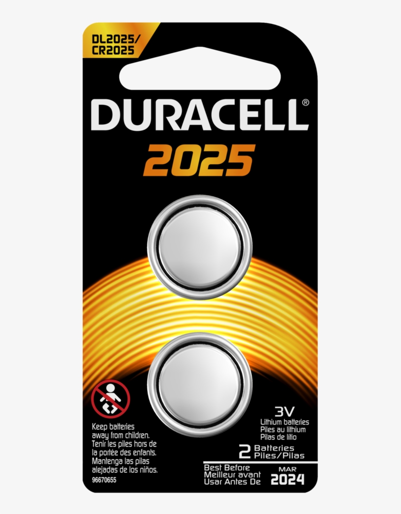 Duracell Batteries, Lithium, 2025 - 2 Batteries, transparent png #3914716