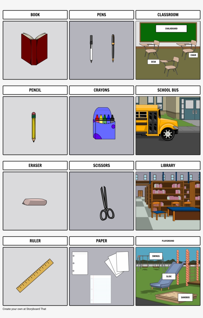 Vocabulary - School - School, transparent png #3914720