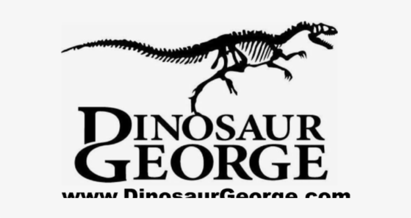 george with dinosaur