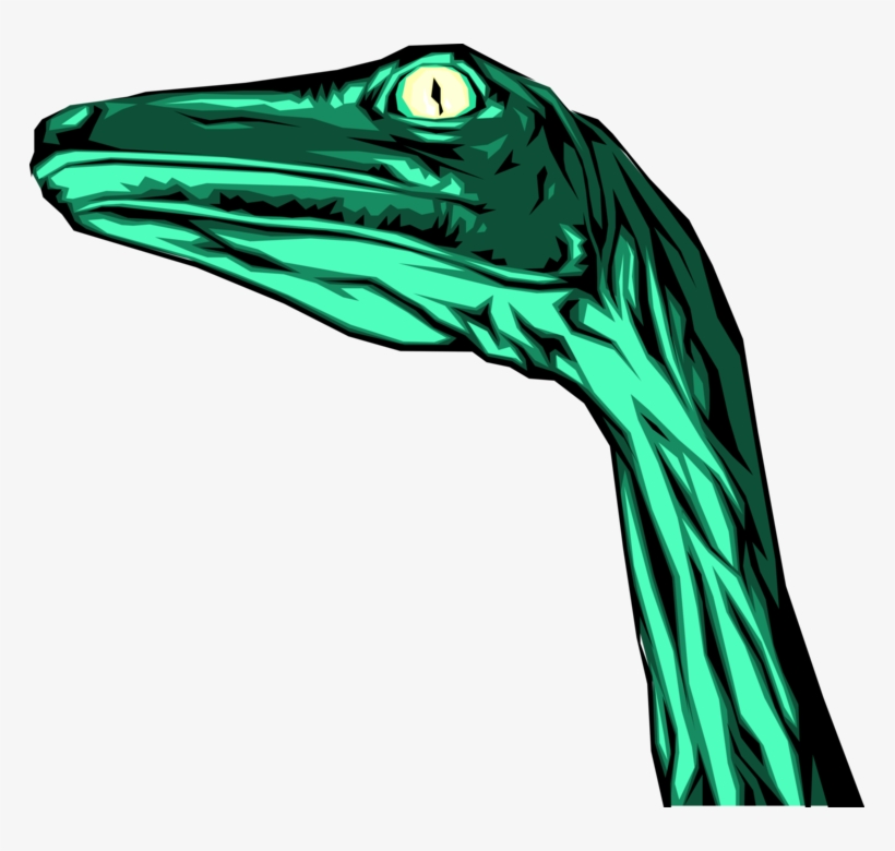 Vector Illustration Of Prehistoric Dinosaur Head From - Lesothosaurus, transparent png #3914830