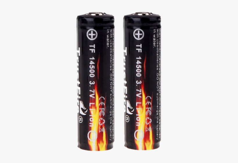 电池duracell Png Transparent Png Sticker - Trustfire 2pcs 14500 3.7v 900mah Li-ion Battery With, transparent png #3915035
