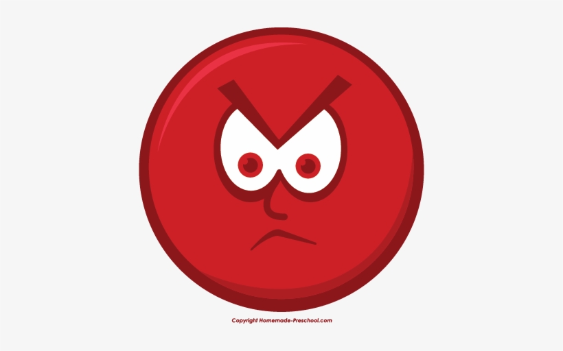 Free Smiley Face Clipart - Angry Faces For Preschool, transparent png #3915084