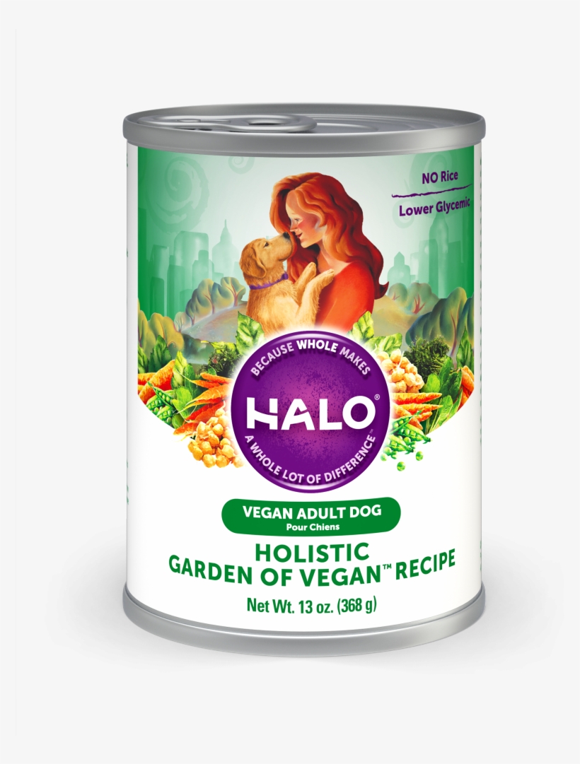 Halo Holistic Garden Of Vegan Recipe Canned Dog Food - Wet Vegetarian Dog Food, transparent png #3915674
