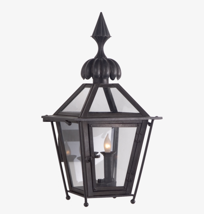 Audley Small Harped Wall Sconce In Blackened Cop - Sconce, transparent png #3915947